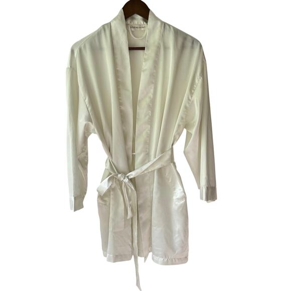 Victoria's Secret Other - Vintage Victoria’s Secret Gold Label One Size Floral Jacquard Robe Pockets 90s